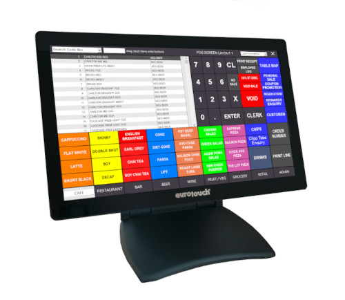 EUROTOUCH EA-1516H Fold - Capacitive Touch 15,6" monitor, VGA, HDMI, skládací stojan